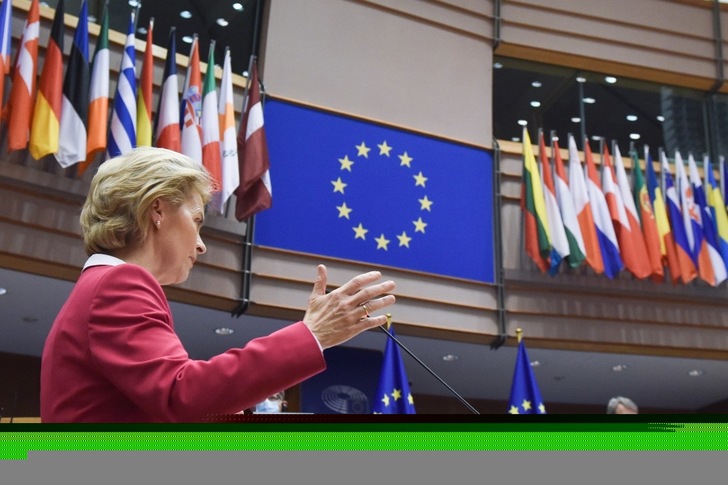 EU Commission President Ursula von der Leyen will present the tightened EU climate goal proposal in her speech at the European Parliament today.