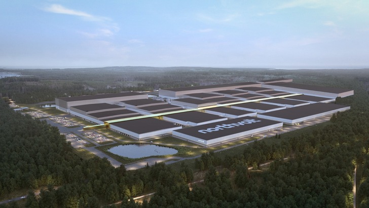 Northvolt realises a new Li-Ion battery manufacturing plant in North Sweden.