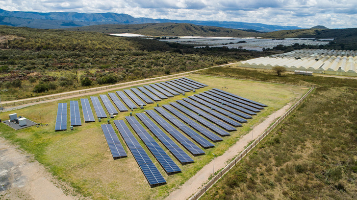 This 1-megawatt installation in Naivasha, Kenya is Phase 1 of a much larger solar project that Solarise Africa is involved in. - © Solarise Africa
