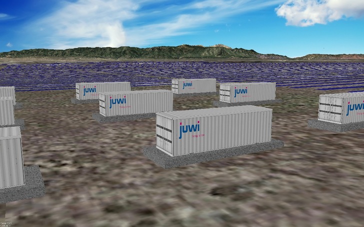 The 25-megawatt battery storage system will be one of the largest in Colorado. - © juwi

