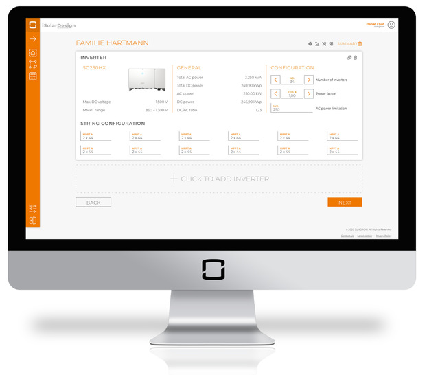 The user-friendliness of the iSolarDesign software was a clear focus.