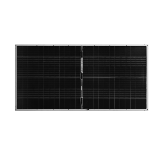 The back side of the bifacial Swan modules also generate power.