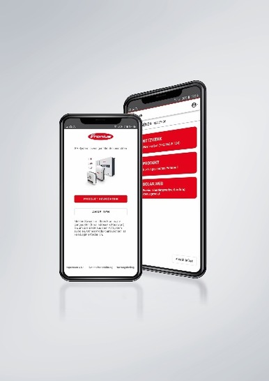 Three steps and two minutes are all it takes to start up the inverter with the Solar.start app. - © Fronius
