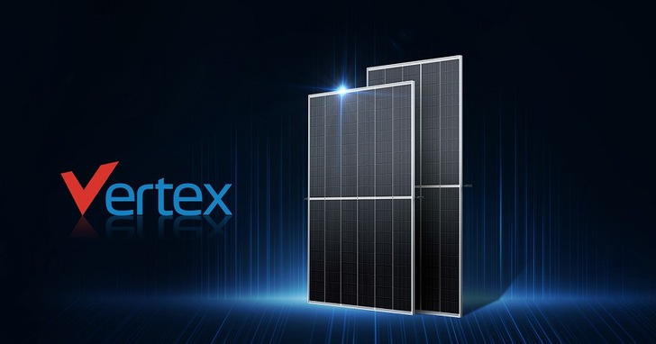 The Vertex series  210mm solar modules of Trina Solar are based on 210mm silicon wafers. - © Trina Solar
