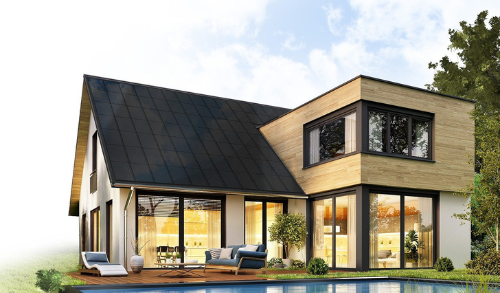 Integrating a solar roof spells the end to having to install solar panels on top of a classic roof. - © SunRoof
