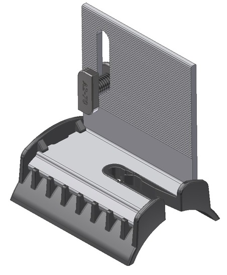Now it will be possible to place the mounting brackets directly onto the wave of the corrugated roof plates.