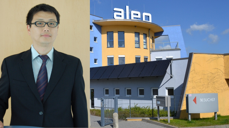 William Chen is CEO of Aleo Solar. The module manufacturer produces a comprehensive range of products for the structural integration of photovoltaics in its factory in the Brandenburg town of Prenzlau in Germany. - © Aleo Solar/Velka Botička
