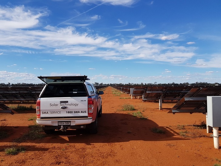 To date, SMA  has  a share of approximately 65  percent of the total 6.5 gigawatts    of central inverter capacity committed or already commissioned in Australia by the end of 2020. - © SMA
