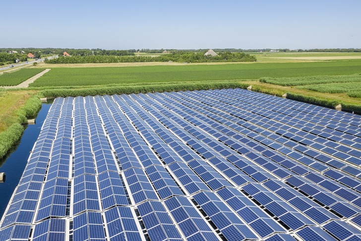 The floating PV systems It is located on a water reservoir one of the Dutch North Sea islands.