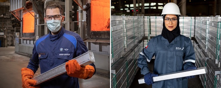 EGA supplies BMW with aluminium powered by the desert sun.