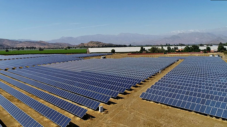 44 per cent of the electricity used in Chile already comes from renewable energies.