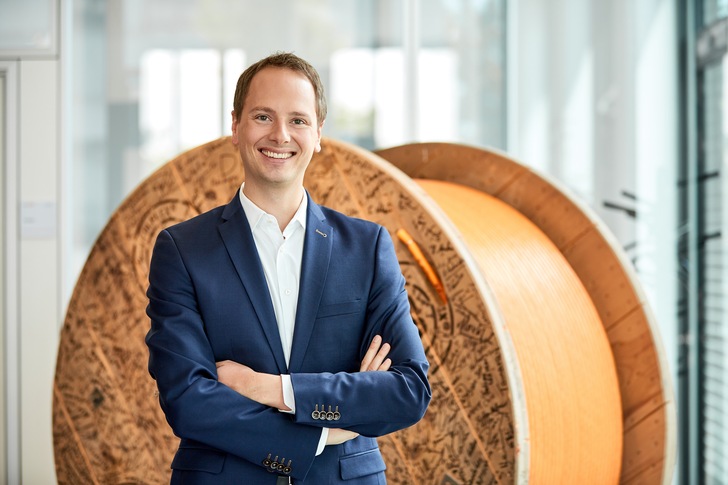 Matthias Lapp, 38, is CEO of the U. I. Lapp GmbH. He has been with the company since 2010. - © Lapp Kabel
