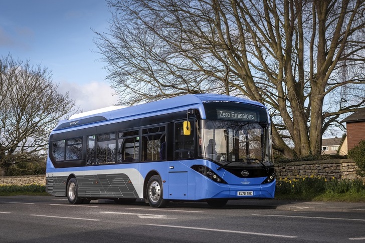BYD ADL Enviro200EV electric single deck bus.