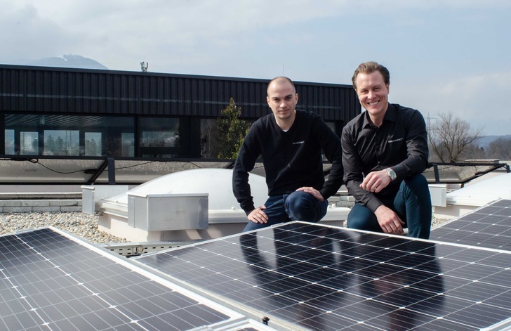 New to the team: Thorsten Kray (on the left) is responsible for all research and standardization activities, here with Aerocompact CEO Mathias Muther.