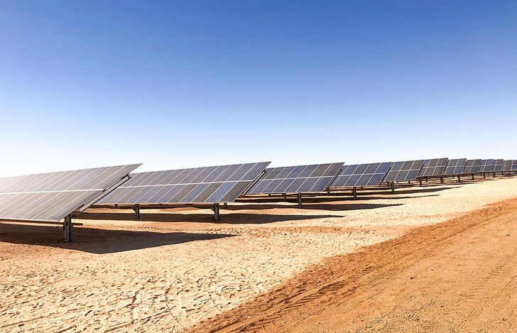The 200 MW Kom Ombo project in Egypt is located within a desert area with high solar radiation, but harsh climate conditions. - © Sungrow
