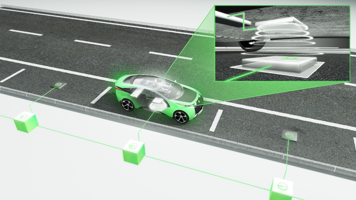 The principle of inductive charging without cables.