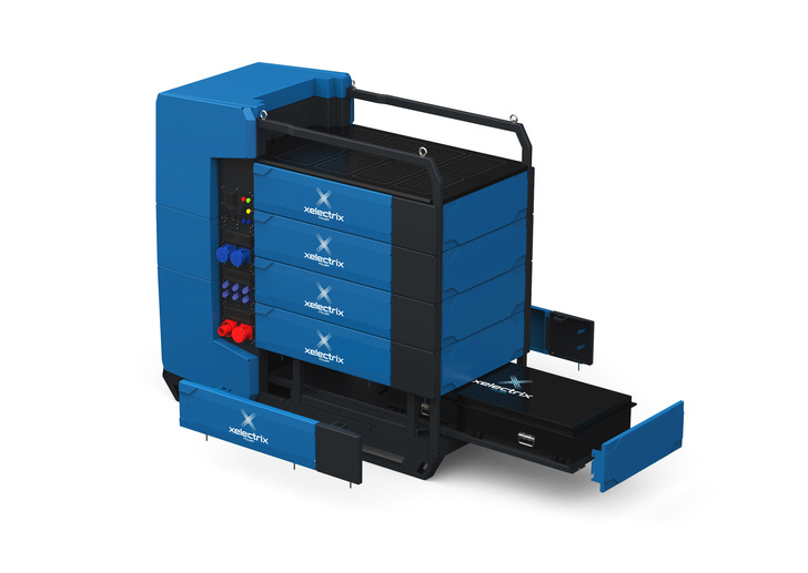 The system can be expanded with modules to move from 20 to 120 kWh.