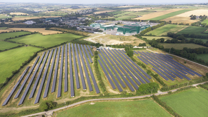 Enerpower's Solar Farm at the Eli Lilly plant in Dunderrow, Kinsale, County Cork.