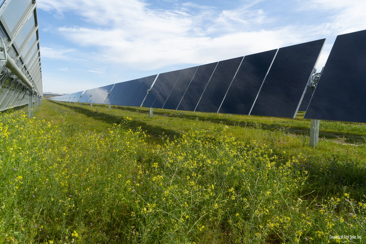 First Solar aims to achieve its science-based targets through increased energy efficiency, going 100% renewable across its US operations by 2026 and globally by 2028. - © First Solar, Inc.
