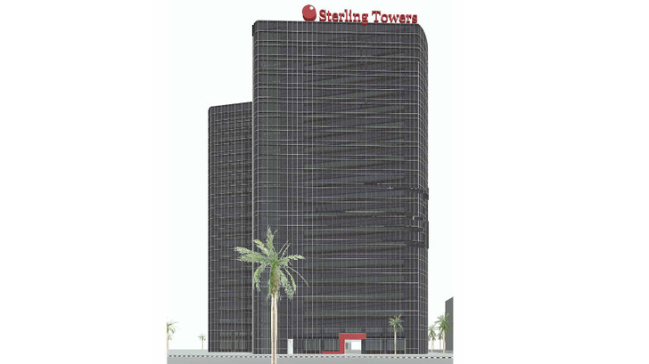 Here is what he refurbished facade of the Sterling Bank will look like. - © Onyx Solar
