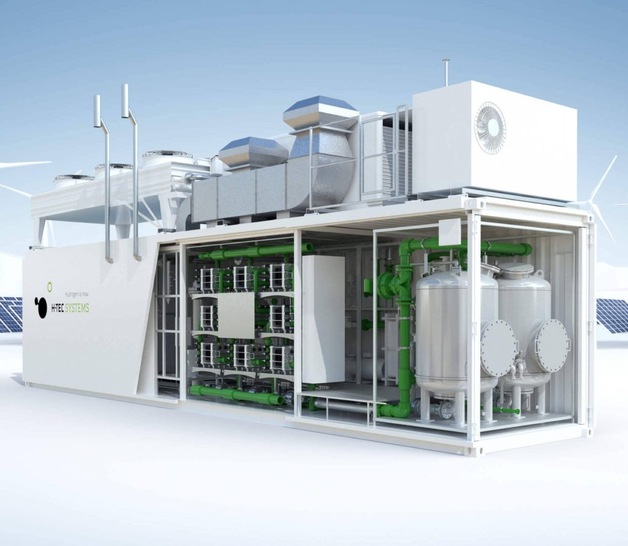 The H-Tec Systems ME450/1400 PEM Electrolyser is a proven turn-key solution for green hydrogen production.
