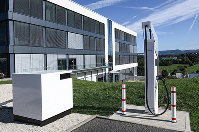 The ultra fast charging station with battery system from Ads-Tec Energy is the first fast charging system to be certified with the new seal. - © Ads-Tec
