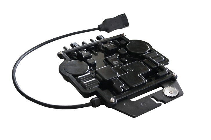 The housing is a combination of die-cast aluminium on the front and robust polymer on the back.