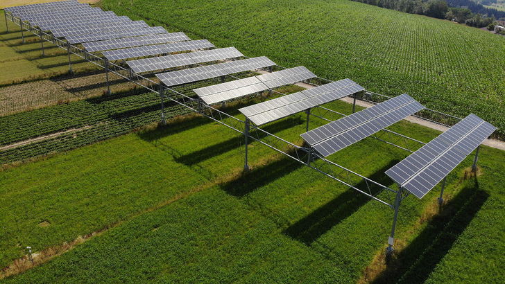 Agriphotovoltaics has long since moved beyond the experimental stage, as was the case for this installation in Heggelbach near Lake Constance. The speakers at the conference will present their latest findings around the solutions developed. - © Fraunhofer ISE

