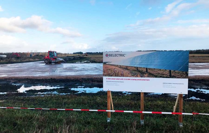Near Ringkøbing, Belectric is constructing its first solar park in Denmark.