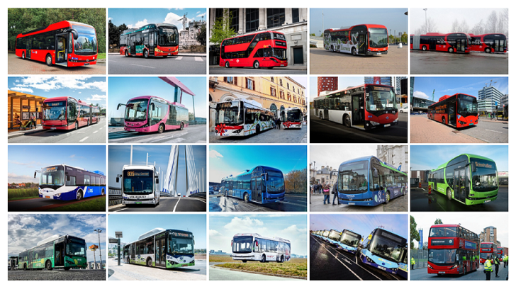 BYD pure electric buses operating in over 100 major European cities across 20 countries. - © BYD
