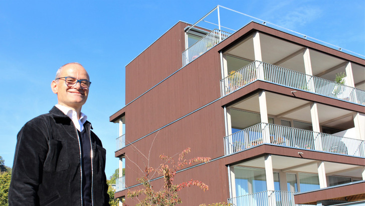 With this building, architect Walter Schär won one of this year's Watt d'Or prizes. - © Swiss Federal Office of Energy
