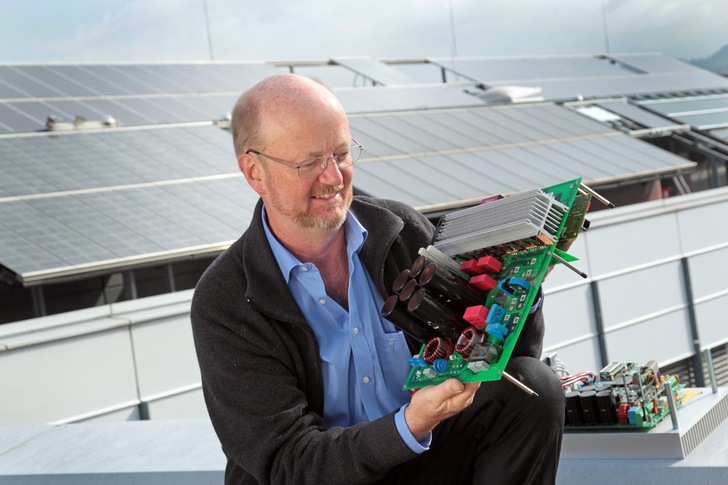 Heribert Schmidt of Fraunhofer ISE is the inventor of the patented HERIC topology for high-efficiency inverters. - © Fraunhofer ISE
