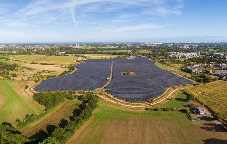 The site of the solar park was used for mining until 1904.