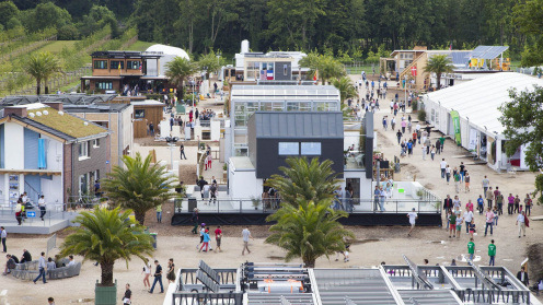 The student teams were supposed to construct their sustainable buildings as a Solar Village in Bucharest in 2023. - © SDE/Energy Endeavour Foundation
