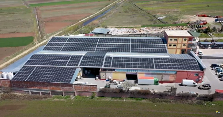 500 kW PV rooftop installation at plastic producer Pam Plast in Albania.