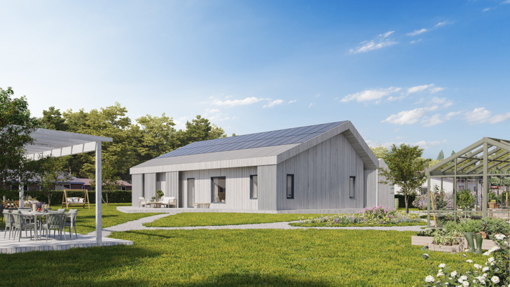 The awarded Swedish Villa Zero has a Smart Solar Roof of GruppSol.