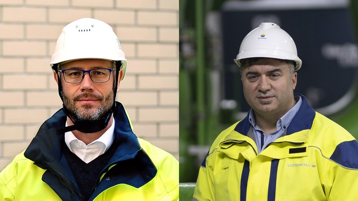 Thorsten Fippel of Siemens Energy and Ersan Topcu of Vattenfall Wärme Berlin