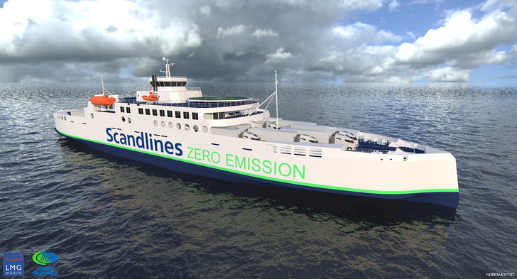 Leclanché will supply the battery system for Scandlines' zero-emission cargo ferry. - © Scandlines
