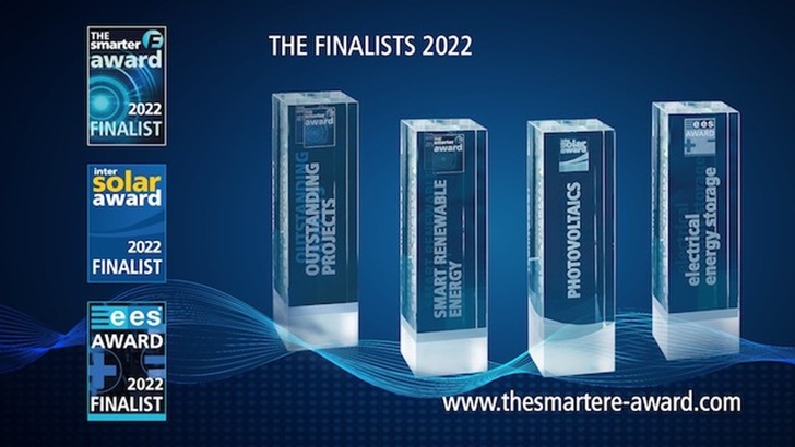 The finalists of the Intersolar Award 2022 have been announced.