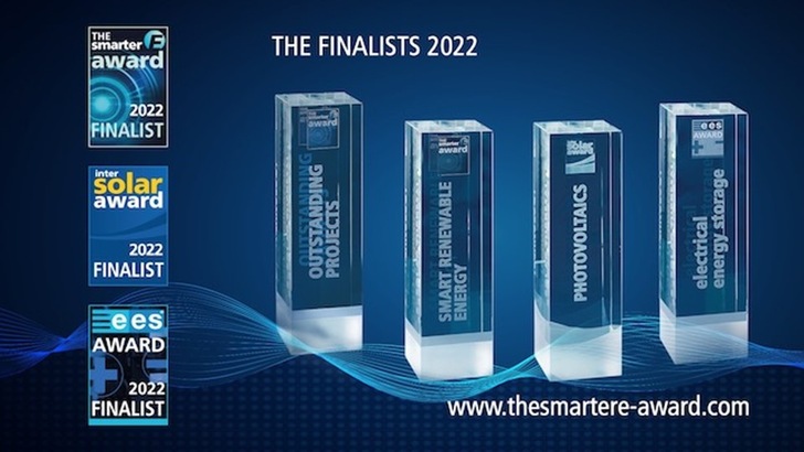 The finalists of the Intersolar Award 2022 have been announced. - © Solar Promotion
