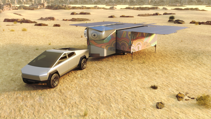 In addition to sufficient living space for four people, the SolarButterfly will house an integrated TV studio.