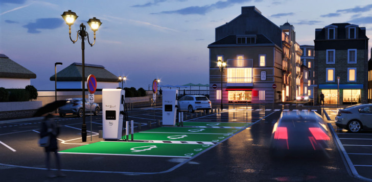 The installed EV chargers will include 56 rapid charge points with a capacity of up to 150 kilowatts. - © ubitricity
