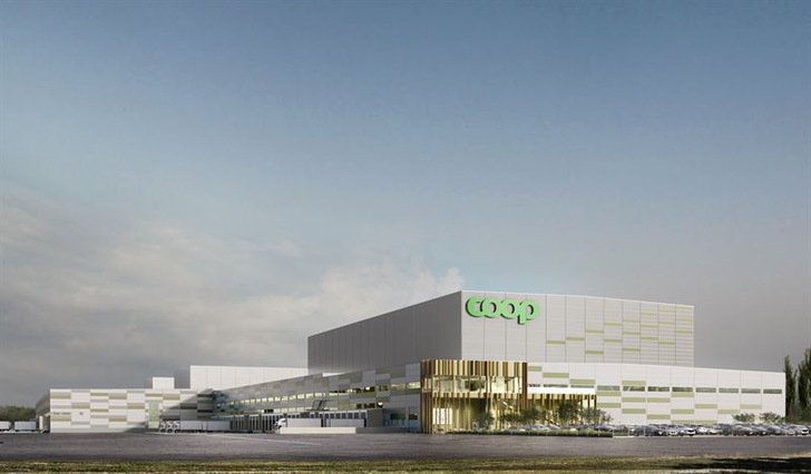 The new Coop goods terminal in Eskilstuna, Sweden, will soon boast a clean, 6.1 MW rooftop PV array courtesy of Qcells and Soltech. - © Coop Sverige AB
