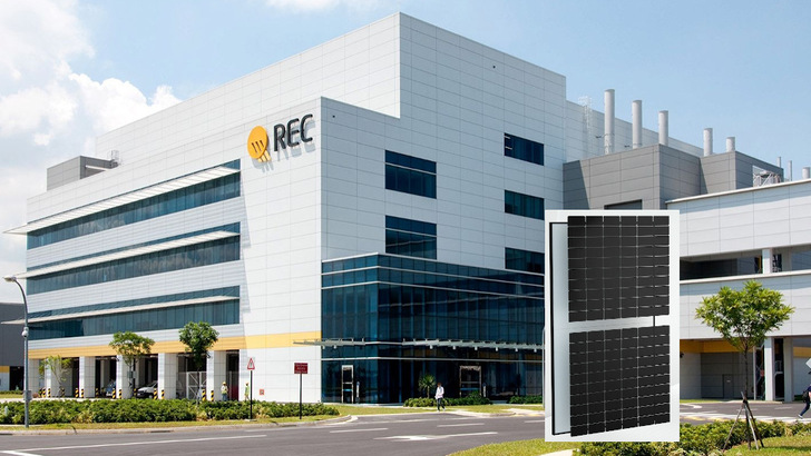 REC Solar received an award for its Alpha Pure solar modules.
