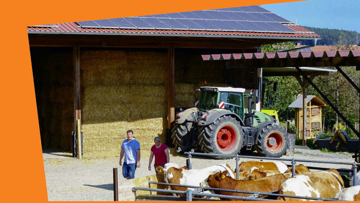 More and more farmers want to curb their rising electricity costs with self-generated solar energy. - © IBC Solar