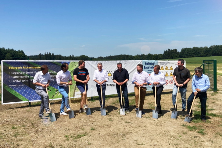 Groundbreaking ceremony on the organic farm in Rickertsreute/Germany for the ambitious project.