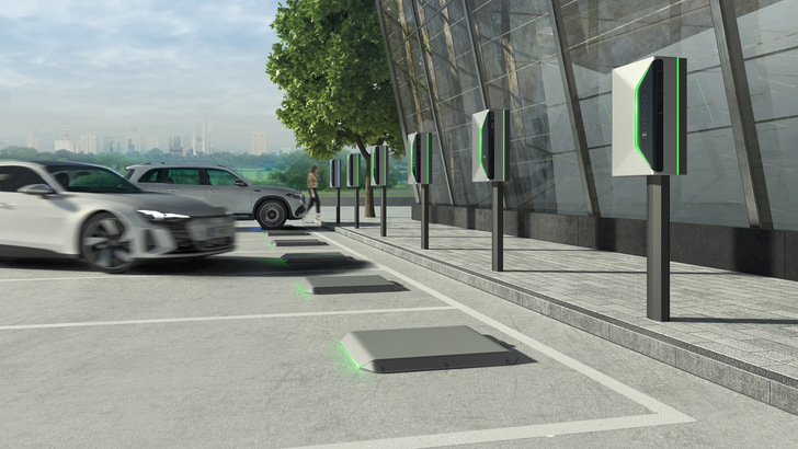 In the future, Siemens will focus more on wireless charging solutions for electric vehicles. - © Siemens
