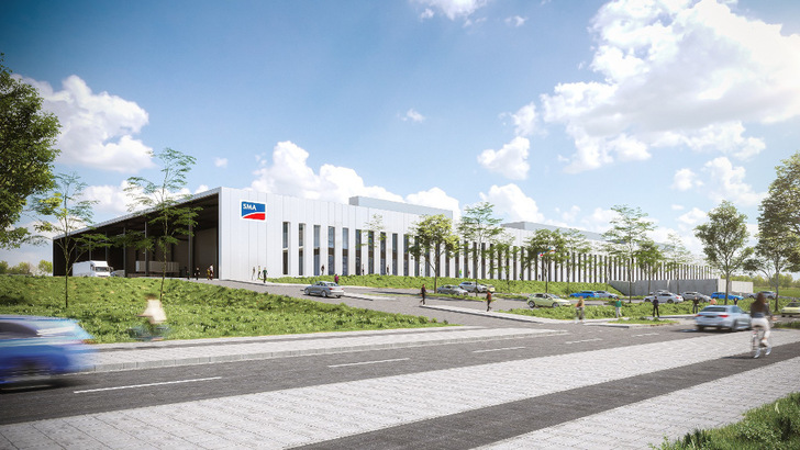 Here is what SMA's new factory will look like.