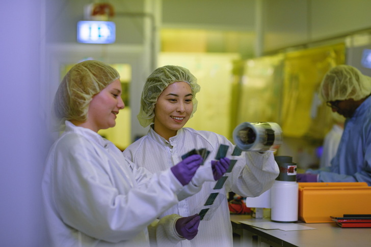 Production of Epishine`s organic solar cells.