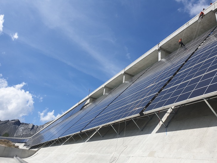 The Alpinsolar plant has been fully operational since the beginning of this September. - © Axpo
